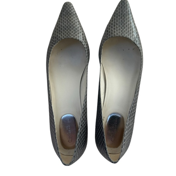 Calvin Klein | Women's Heels Pumps | Grey Snakeskin Pattern - Picture 1 of 7